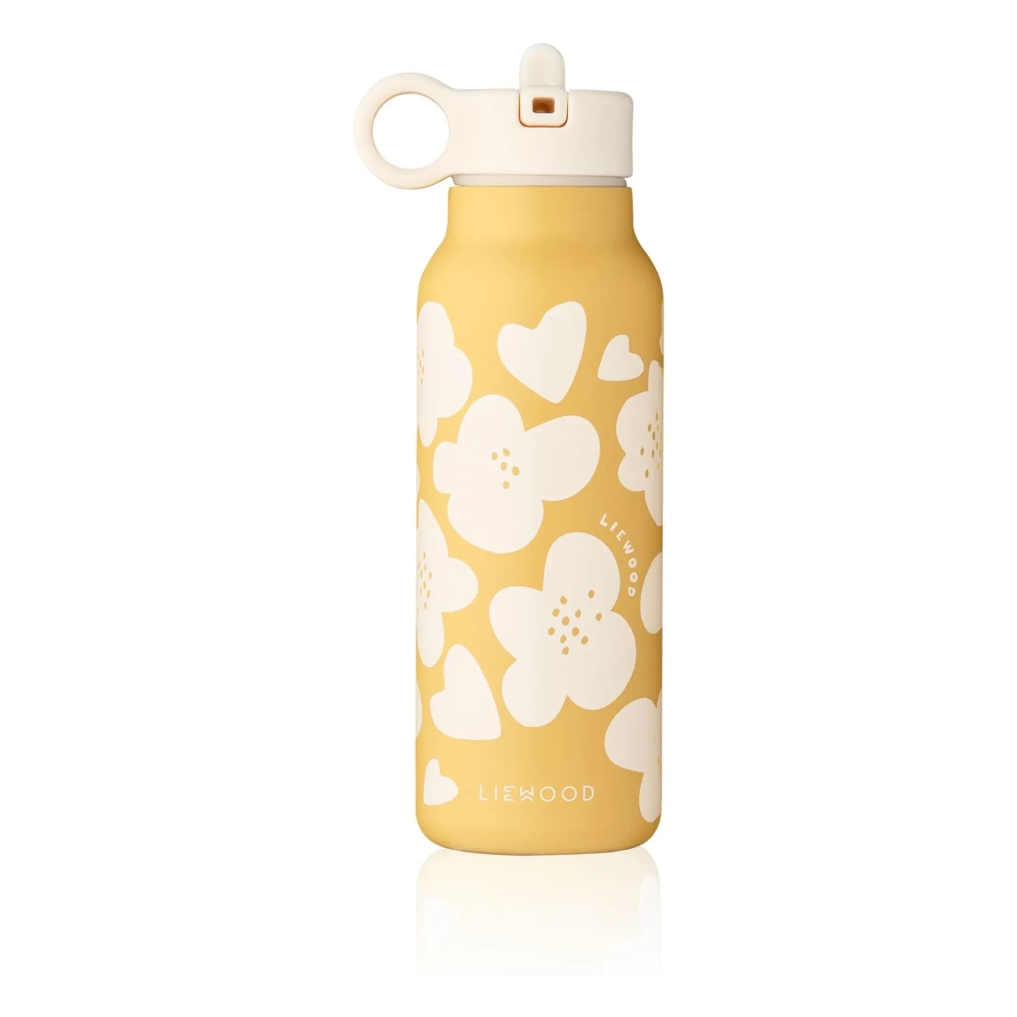 Liewood - Botella Falk - 350 ml | Amarillo Floral/Limón