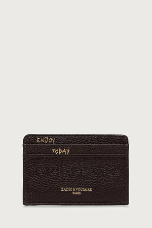 Funda de cartera de cuero para mujer