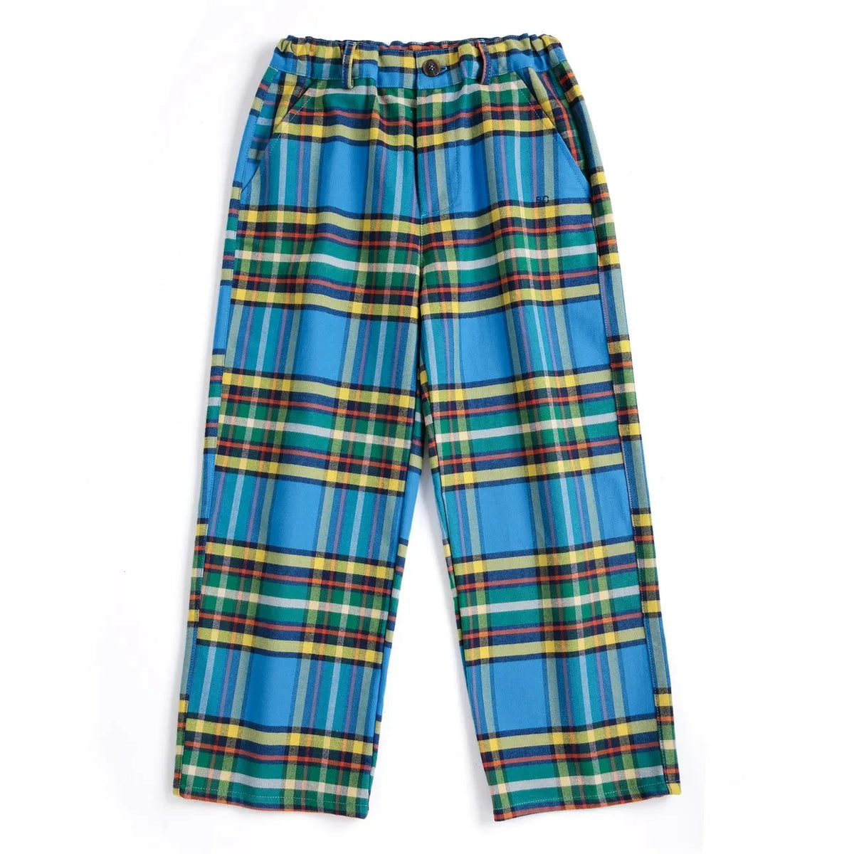 Bobo Choses - Pantalón de tartán azul