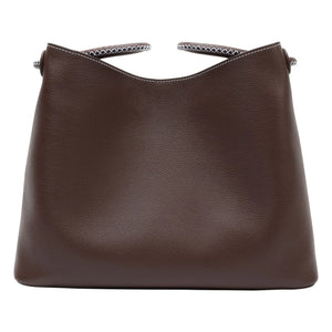 Elleme - Bolso de cuero graneado Vosges | Marrón oscuro