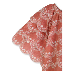Chloé - Blusa de volantes de algodón orgánico | Melocotón