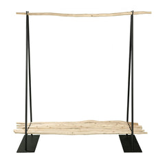 Cosydar - Perchero con estantes - 150 x 50 cm | Negro