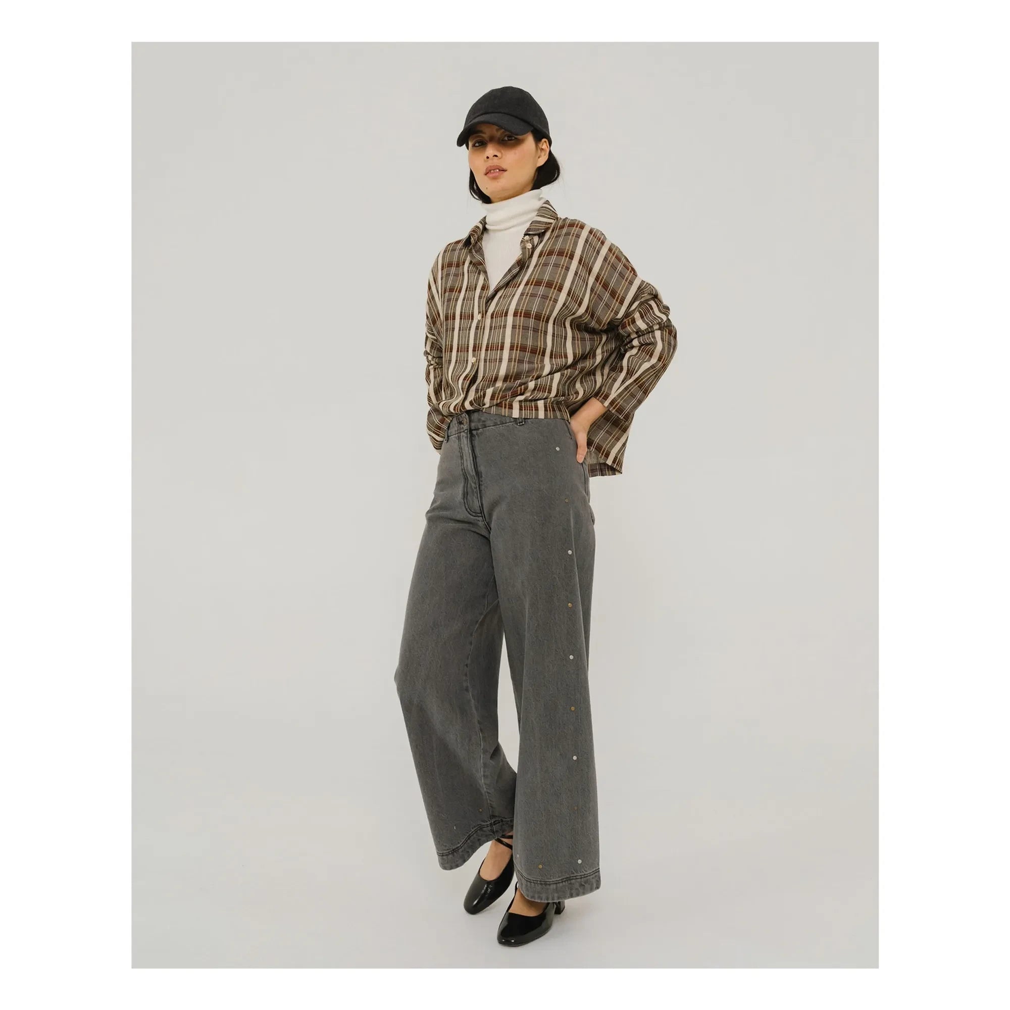 Tinsels - Camisa de cuadros Wood Sevilla | Marrón