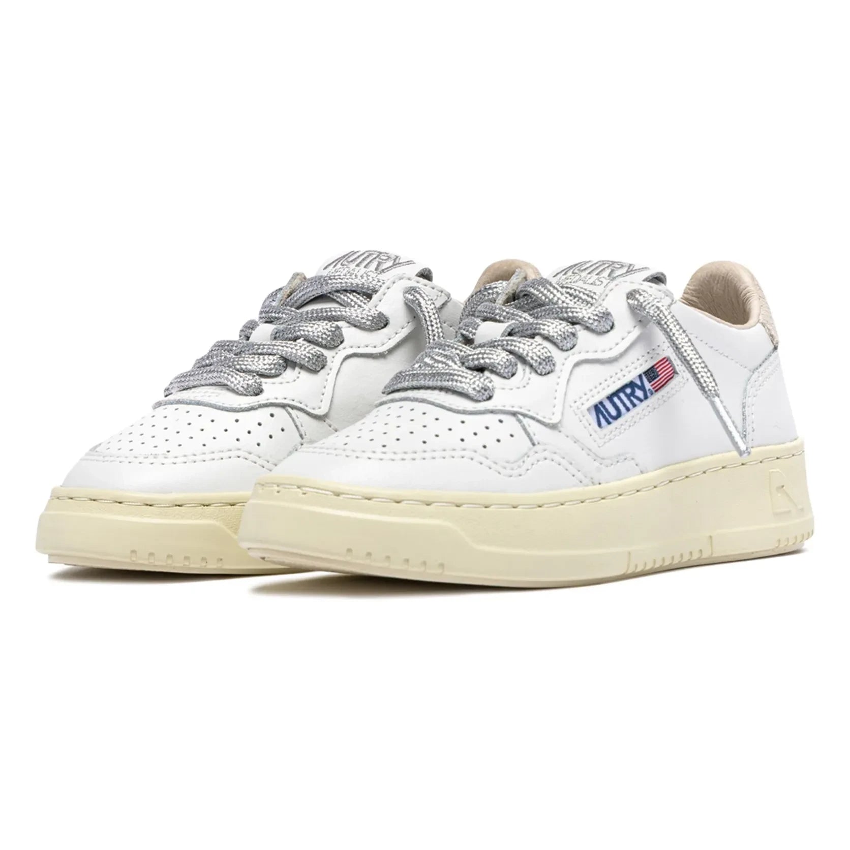 Autry - Zapatillas bajas Medalist de piel y ante para niños | Blanco