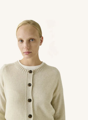 Soeur - Virginia Cardigan con lana merino | Heather beige