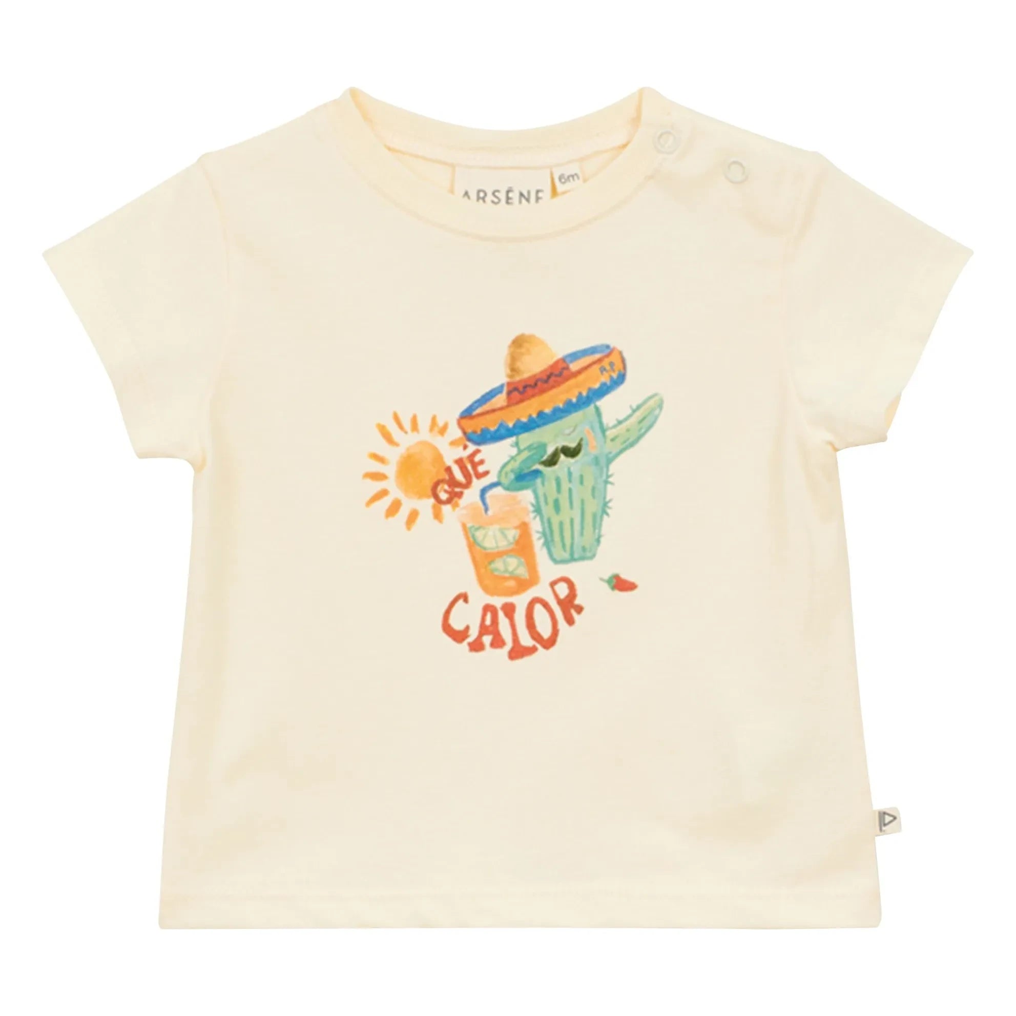 Arsène et Les Pipelettes - Camiseta de algodón orgánico Que Calor | Crudo