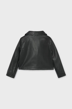 Chaqueta corta de piel sintética Mayoral para niños