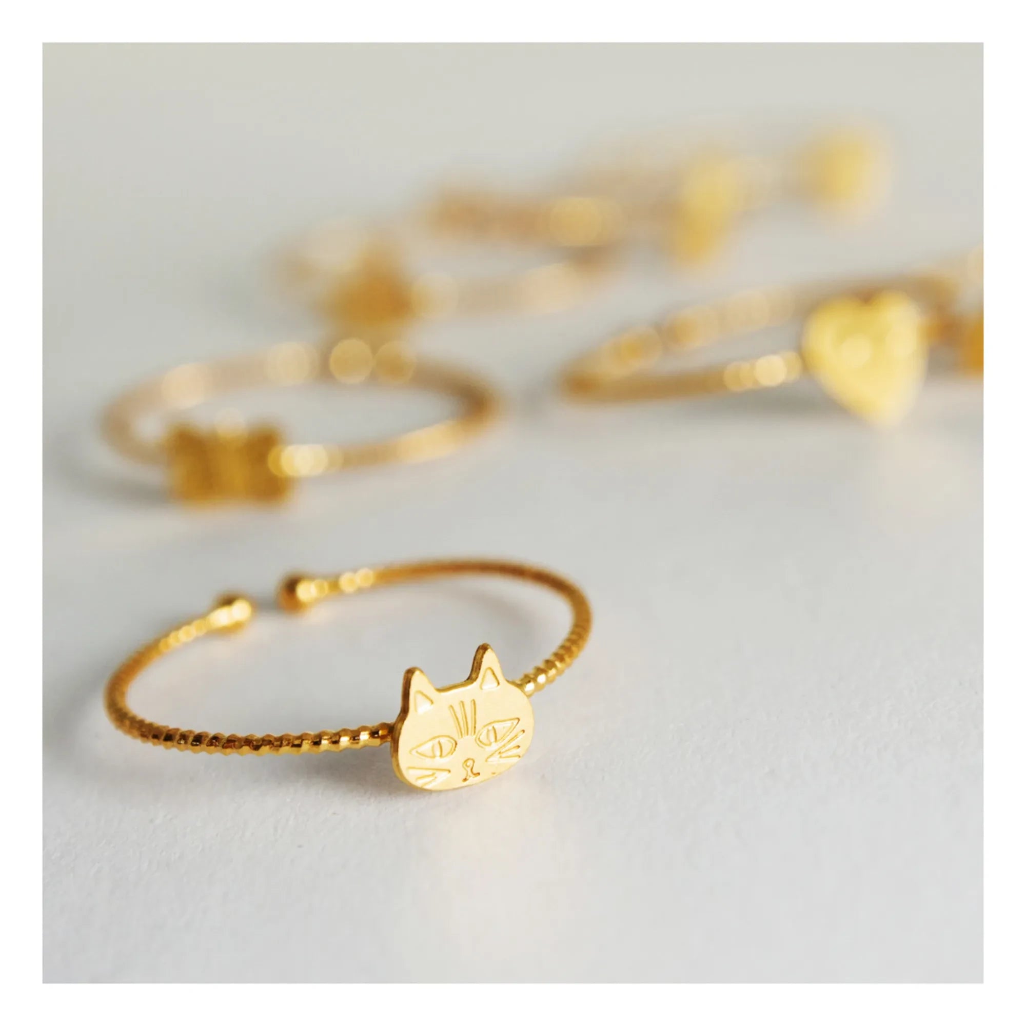 Adorabili - Anillo de gato | Oro