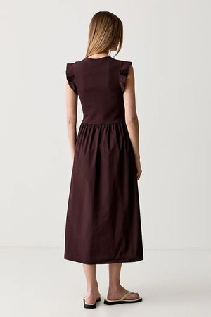 Vestido acampanado de algodón Marc O'Polo