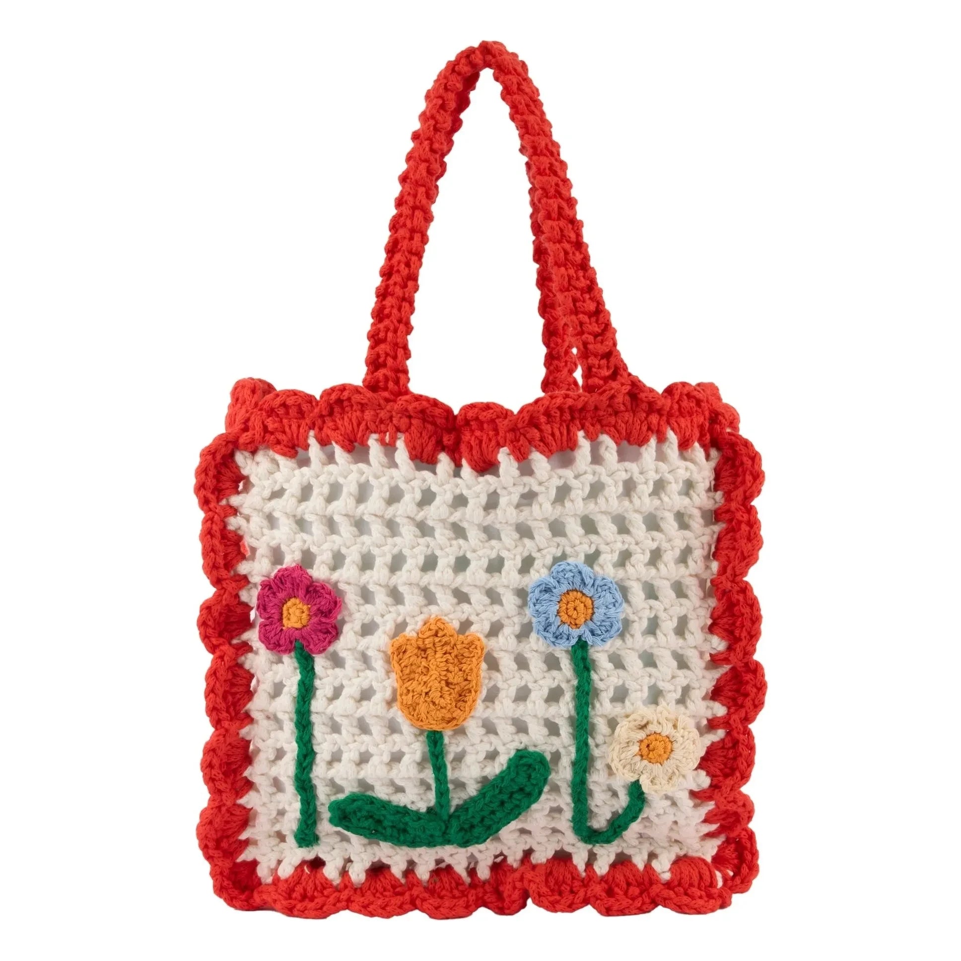 Stella McCartney Niños - Bolso de punto de algodón orgánico | Marfil