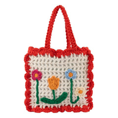 Stella McCartney Niños - Bolso de punto de algodón orgánico | Marfil