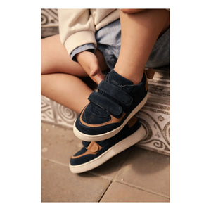 Donsje - Zapatillas deportivas Rinou Koala con suela dentada de ante | Azul noche