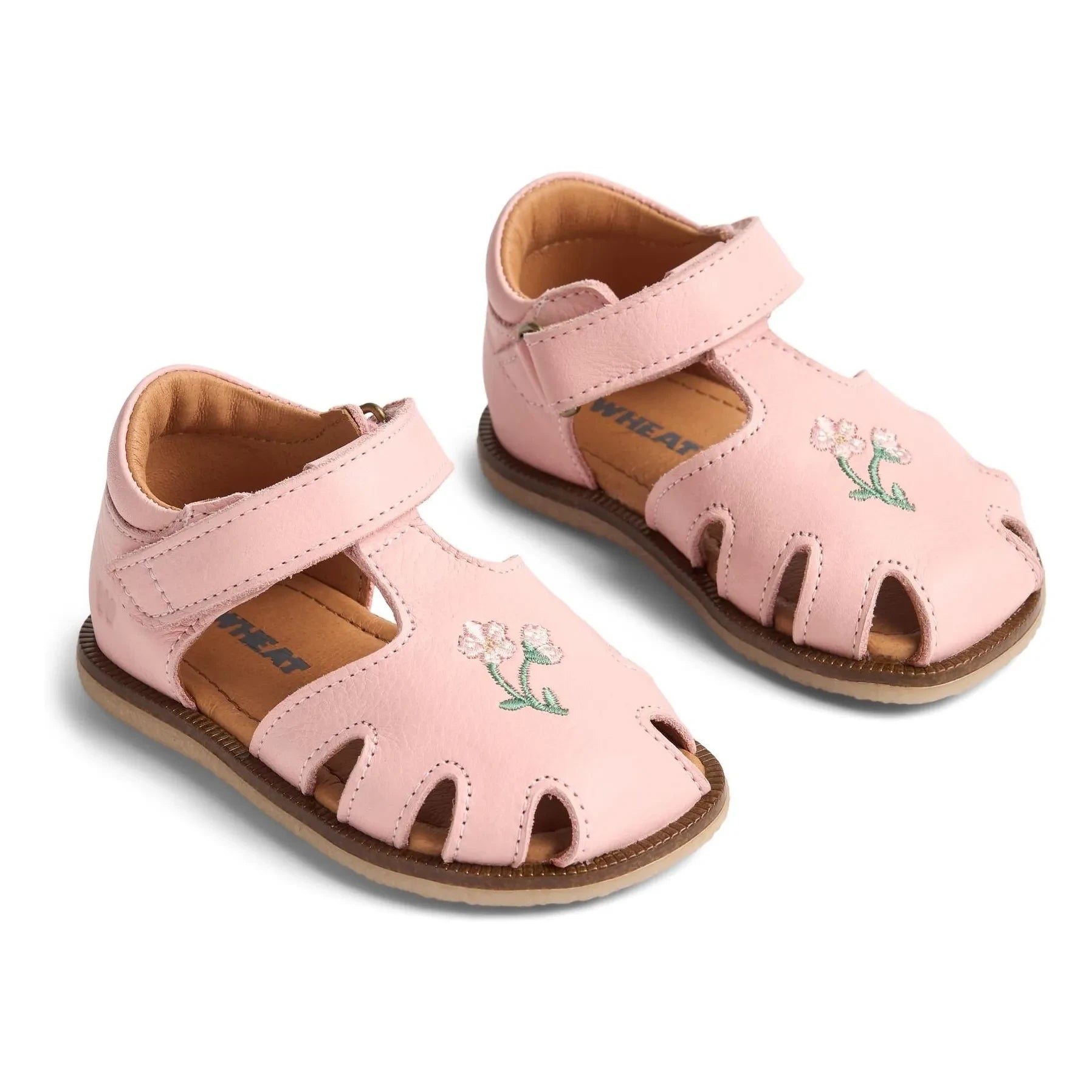 Wheat - Lowe Fleurs Sandalias de piel | Rosa claro