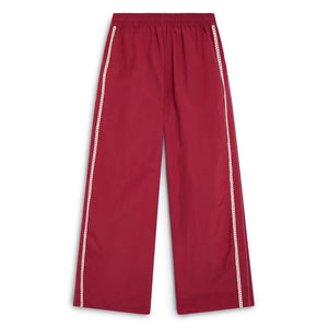 The New Society - Pantalón deportivo con logo de encaje TNS | Rojo