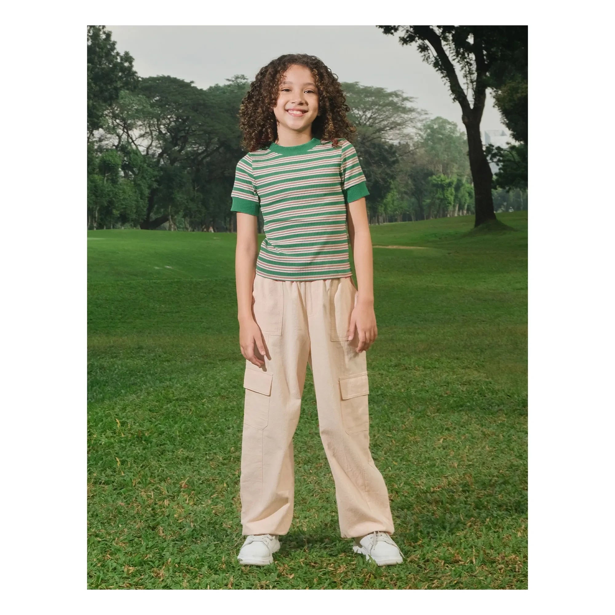 Gingersnaps - Pantalones Hannah con pliegues | Crudo