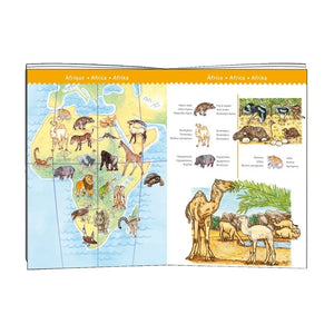 Djeco - Los animales y el libro del Puzzle World