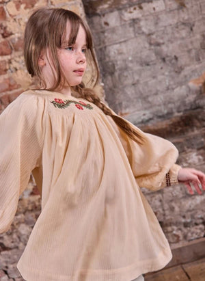 Bonton - Vestido Bordado Perfecto | Ecru
