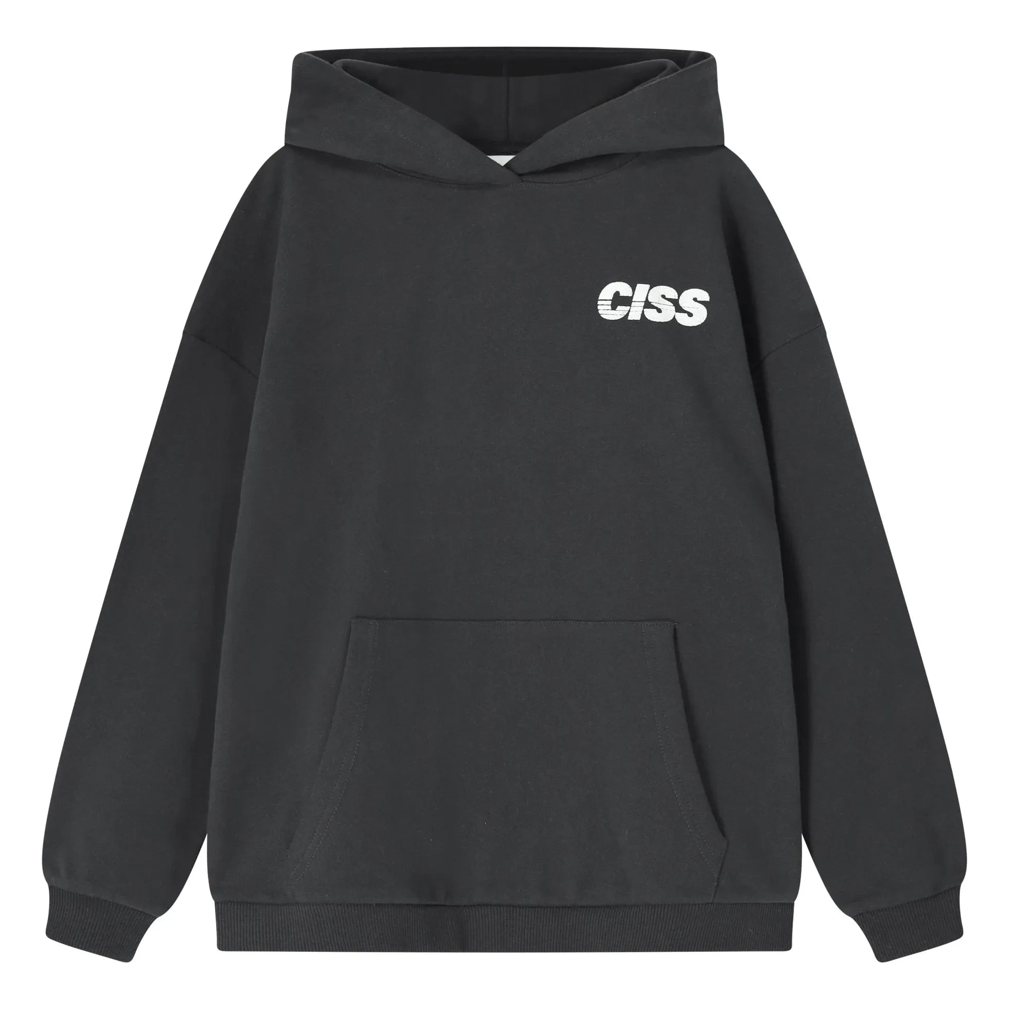 Cos I Said So - Sudadera de algodón orgánico Happy Face con caracoles | Negro