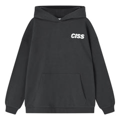Cos I Said So - Sudadera de algodón orgánico Happy Face con caracoles | Negro