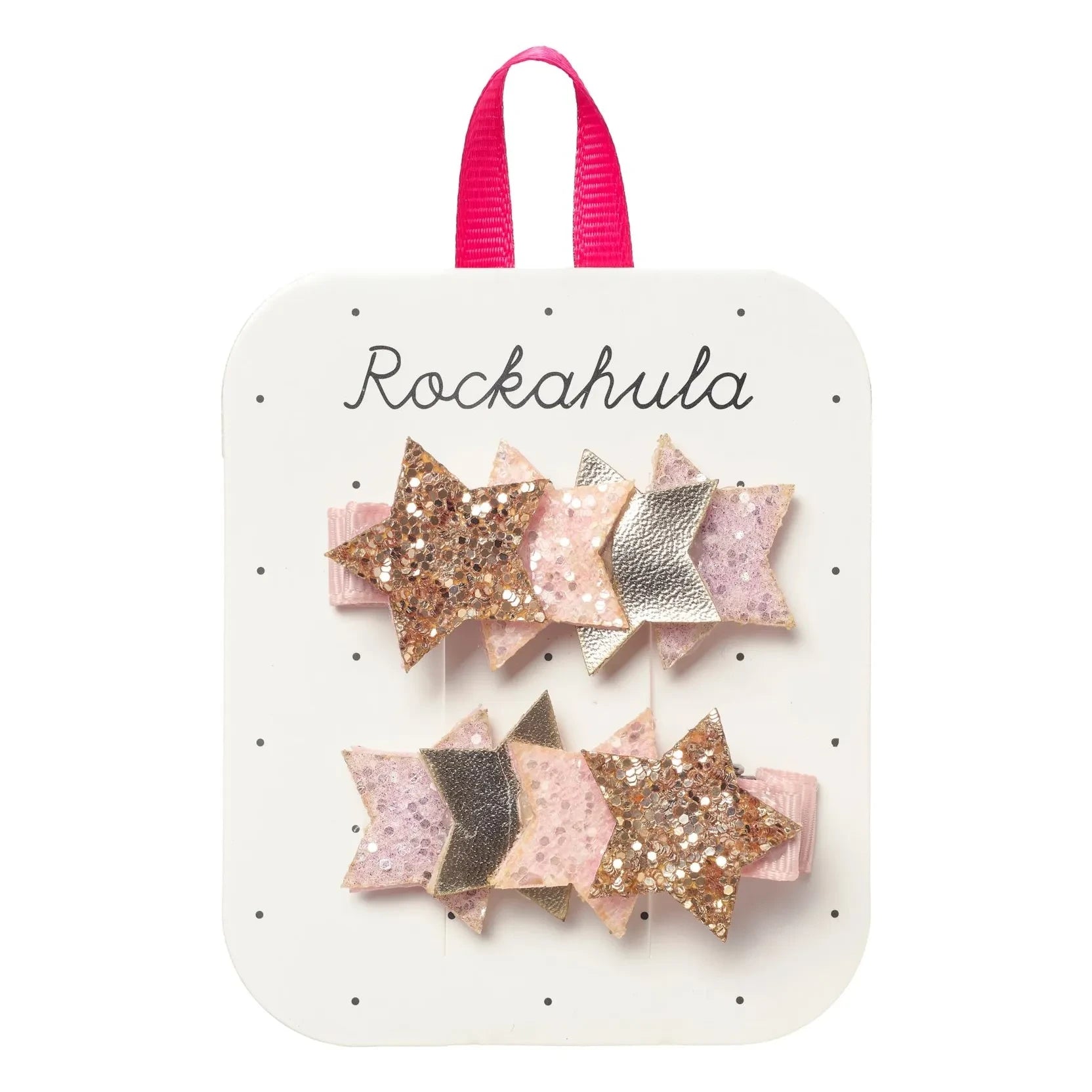 Rockahula Kids - Set de 2 horquillas brillantes con estrella | Rosa