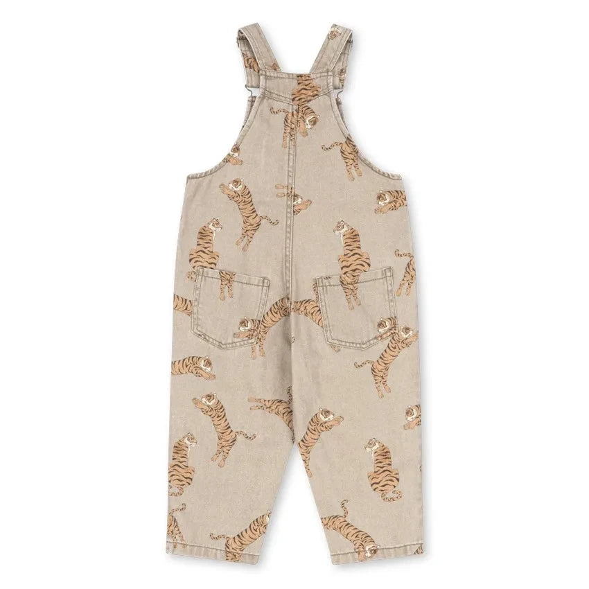 Konges Sløjd - Peto Vaquero de Algodón Orgánico Magot Tigers | Beige