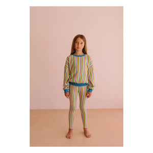We Are Kids - Nour Leggings de algodón orgánico a rayas | Rosa pálido