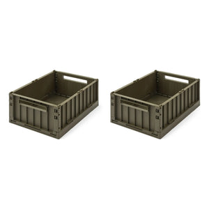Liewood - Cajas fuertes plegables Weston - Juego de 2 | Marrón