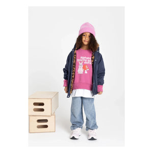 Hundred Pieces - Bisiklet yaka sweatshirt | Fuşya