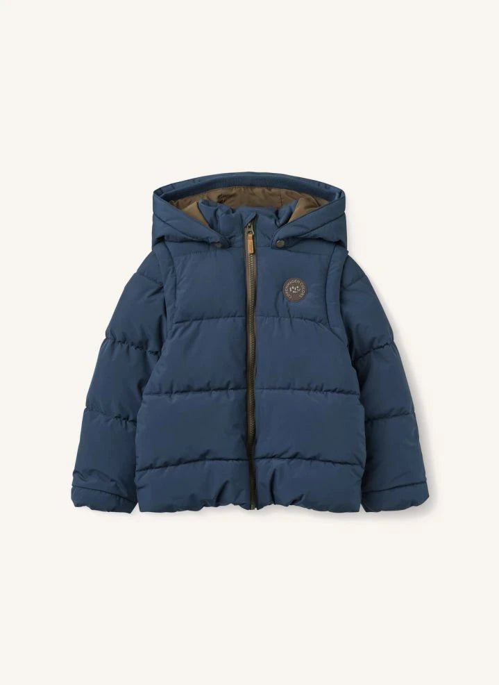 Copenhagen Colors - Chaqueta de plumón 2 en 1 con mangas desmontables | Azul marino