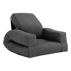 Karup Design - Puf infantil Mini Hippo | Gris oscuro