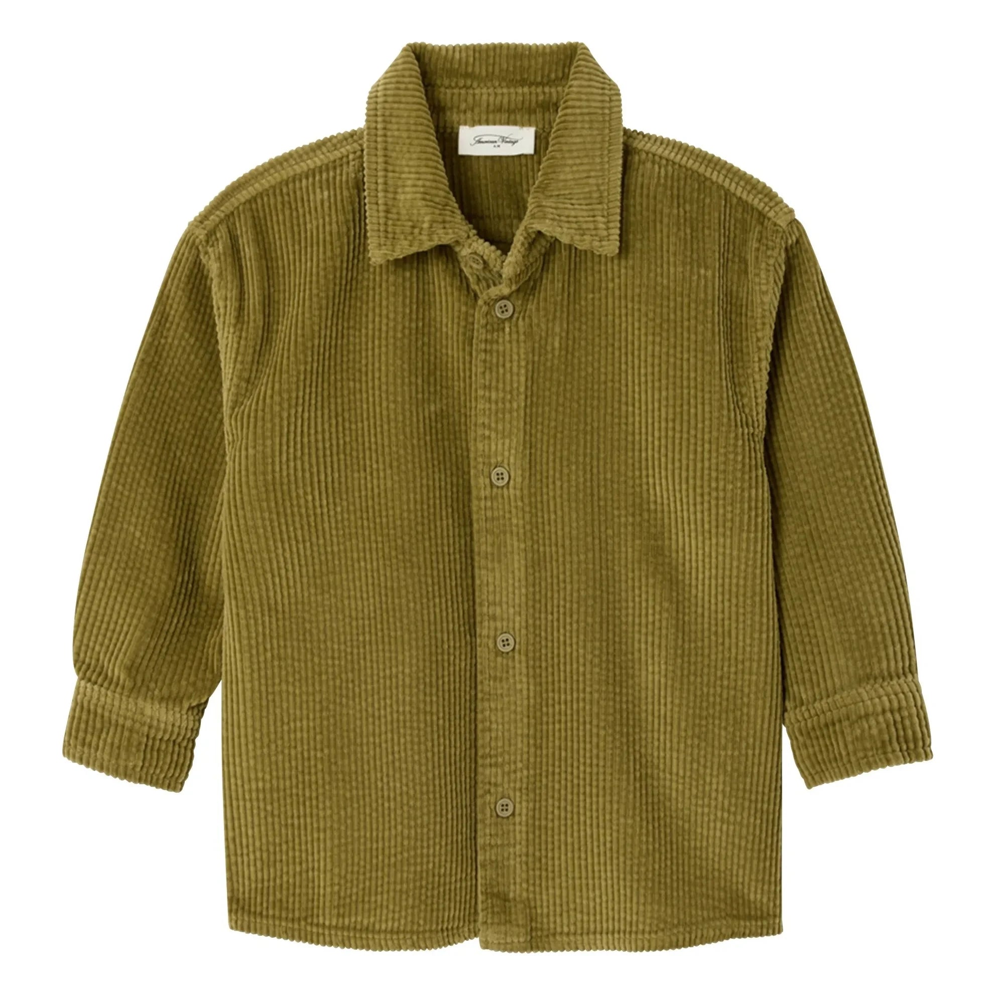 American Vintage - Camisa de Pana de Algodón Orgánico Padow | Caqui claro