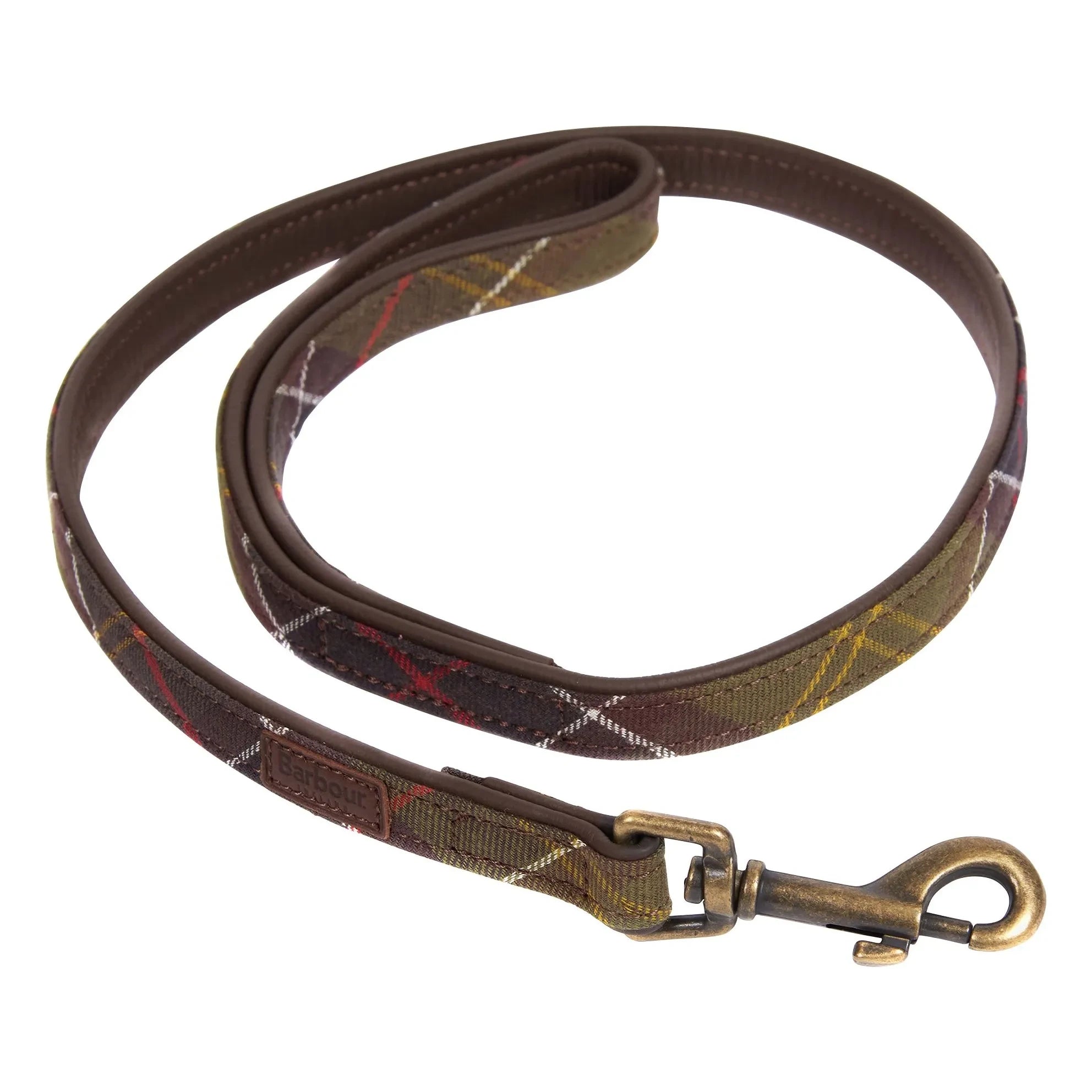 Barbour - Collar para perro de tartán | Marrón oscuro