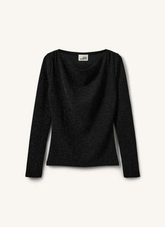 Sofie Schnoor - Blusa Cillysy con lentejuelas | Negro