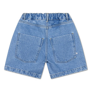 Repose AMS - Pantalón corto bermuda de algodón orgánico vaquero | Azul