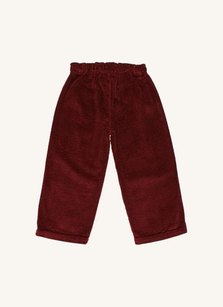 Búho - Pantalón de terciopelo | Burdeos