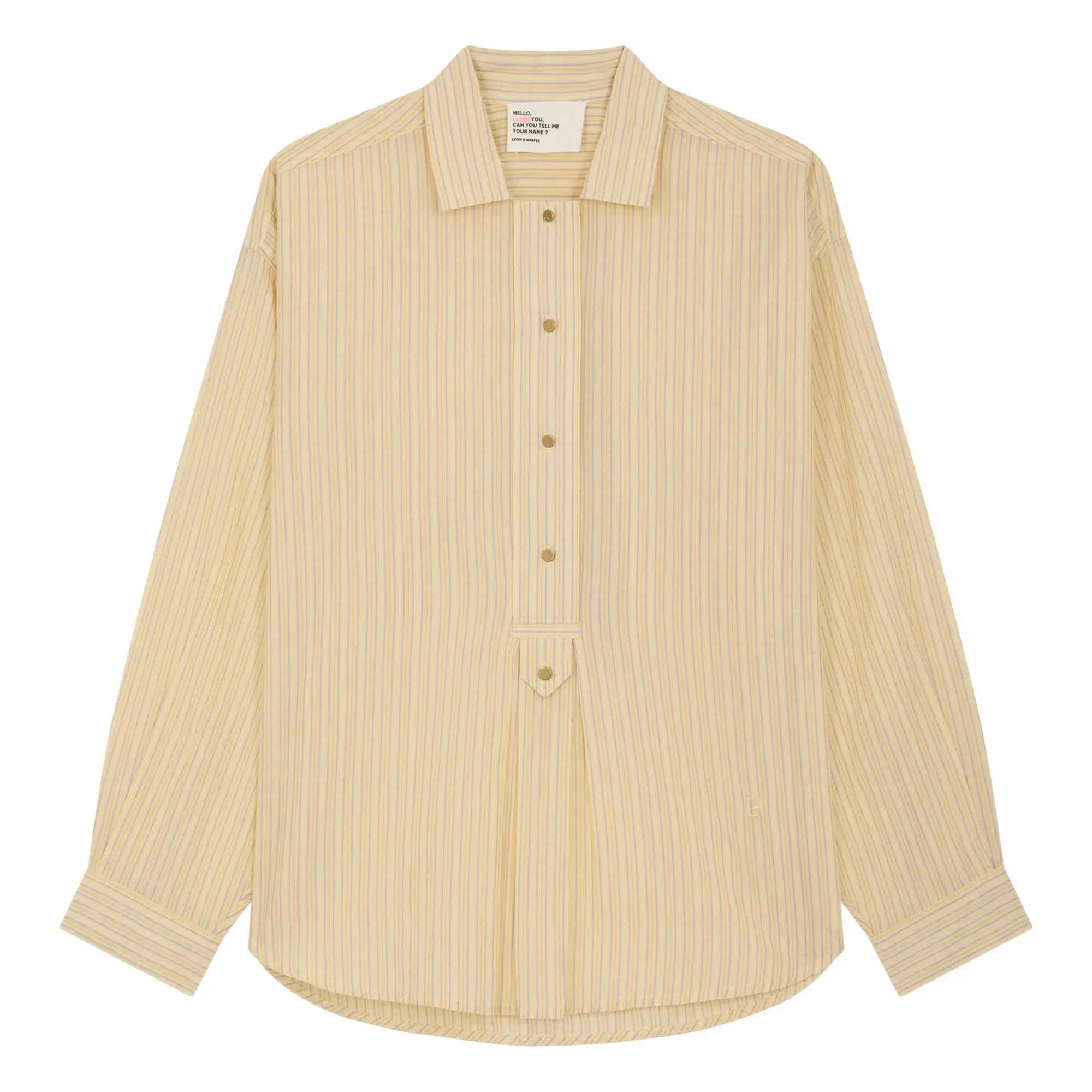 Leon & Harper - Camisa Chams de algodón orgánico | Amarillo