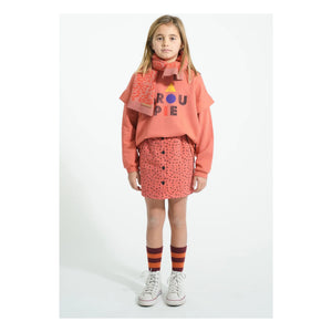 Piupiuchick - Falda de botones con estampado floral | Coral