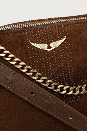 Bolso bandolera de ante para mujer JIM