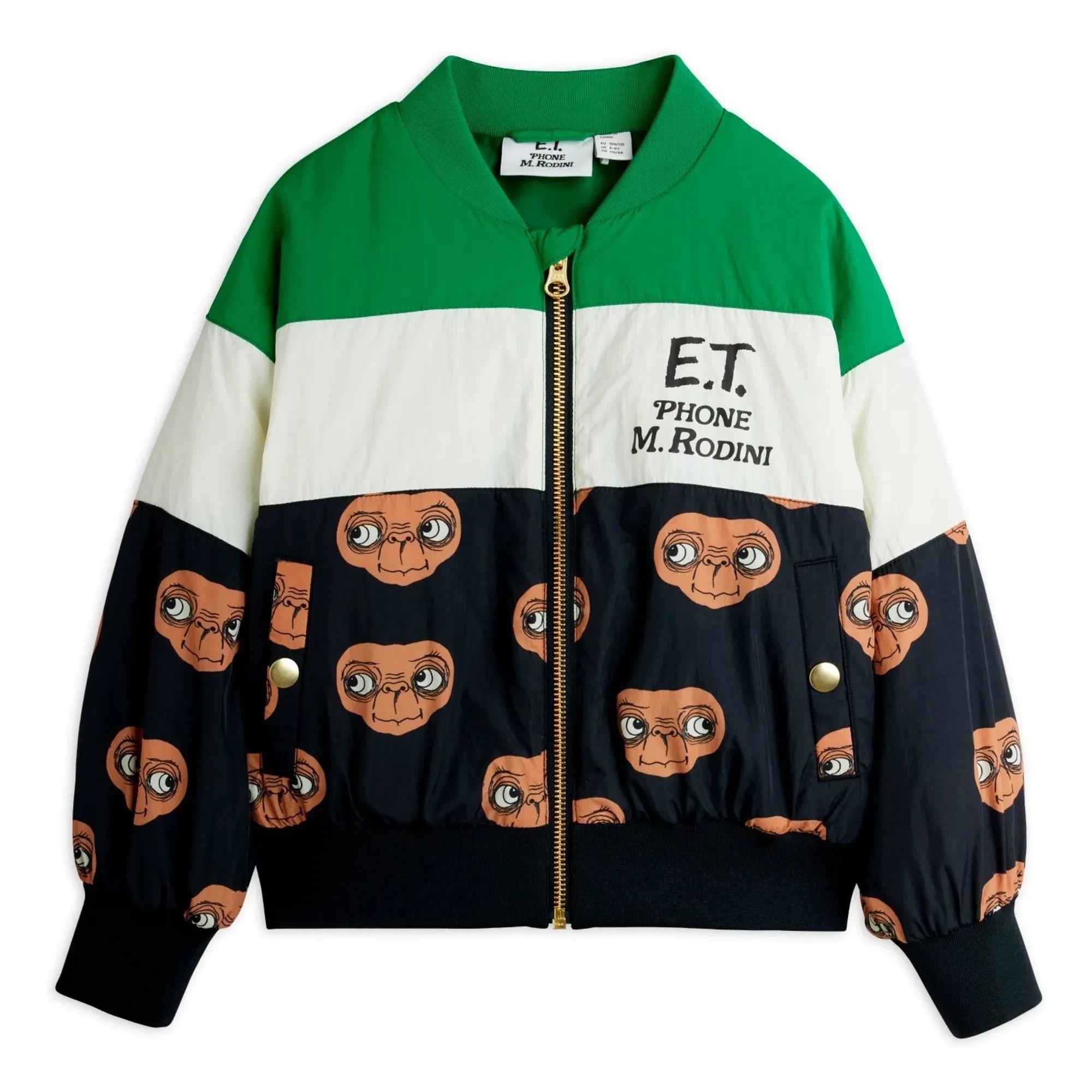 Mini Rodini - Chaqueta de béisbol de E.T. | Verde