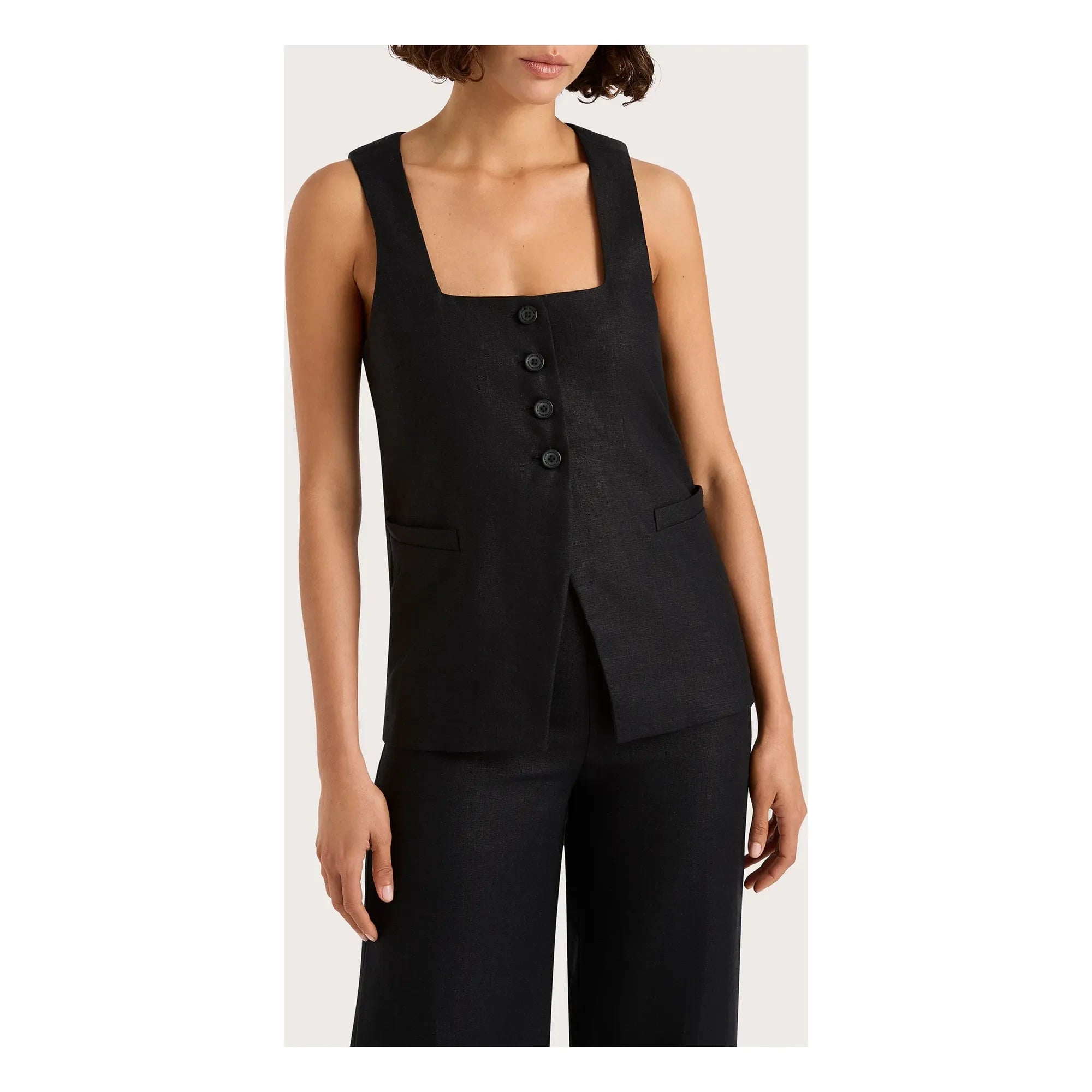 Faithfull the Brand - Chaqueta sin mangas Jackie | Negro
