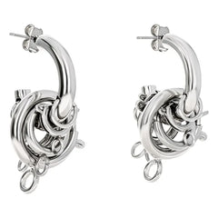Justine Clenquet - Pendientes Jay | Plateado
