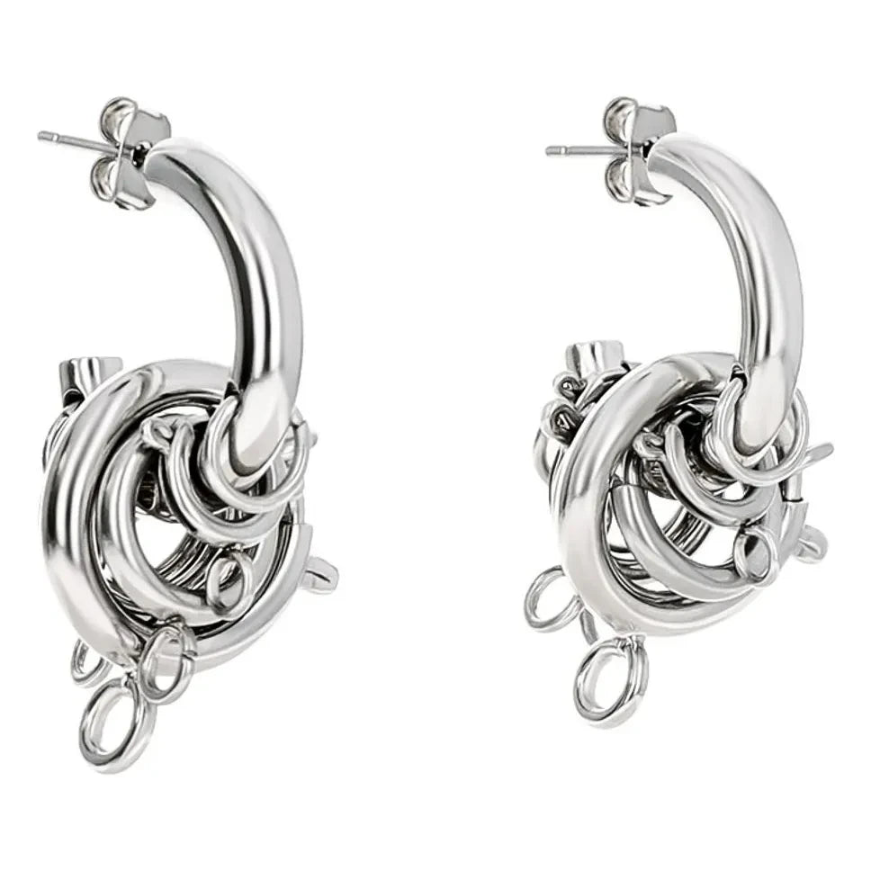 Justine Clenquet - Pendientes Jay | Plateado