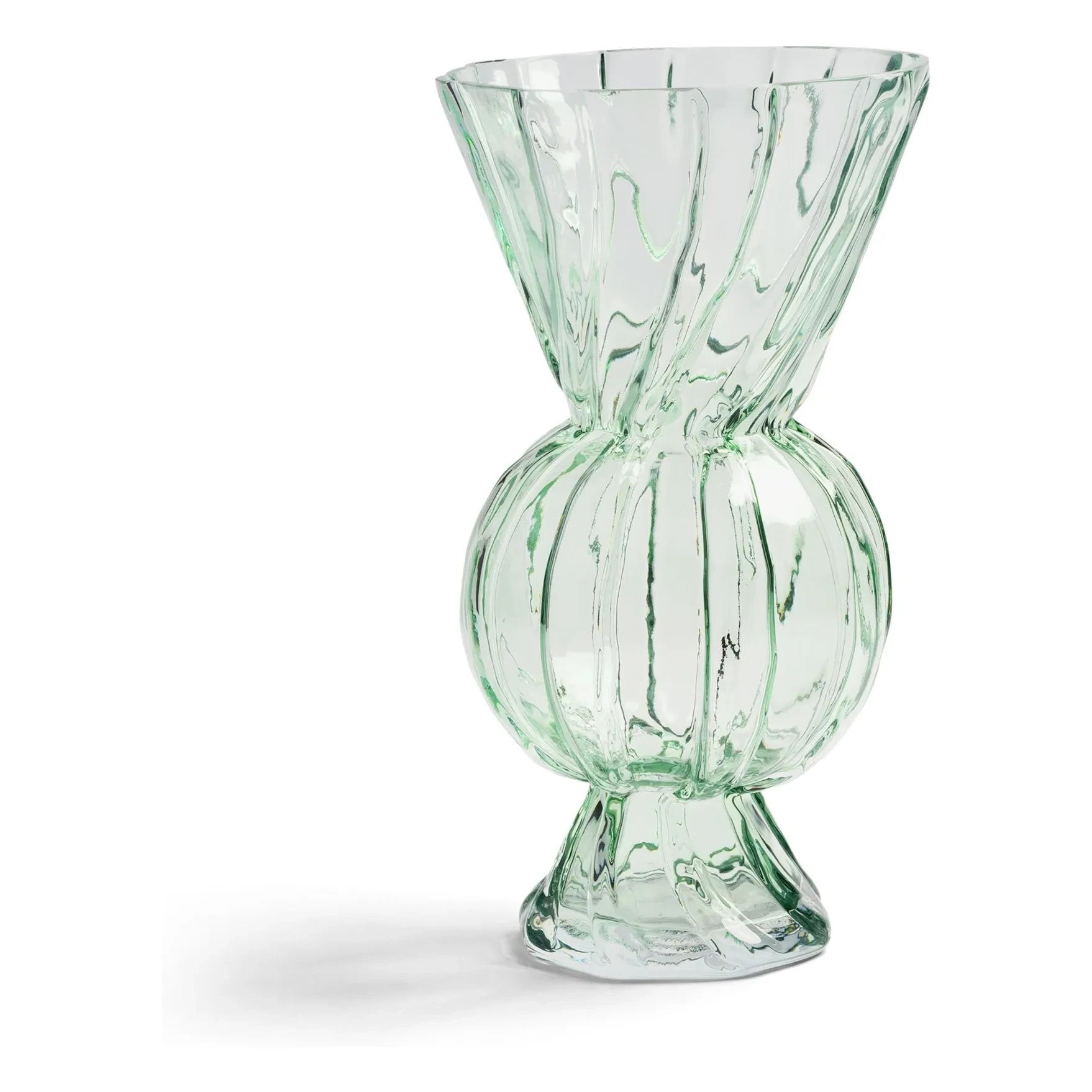 &Klevering - Florero de cristal Rombik | Verde