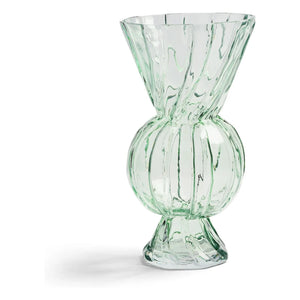 &Klevering - Florero de cristal Rombik | Verde