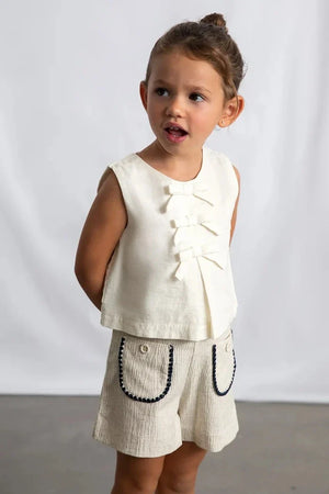 Pantalones cortos de lino infantiles Mayoral