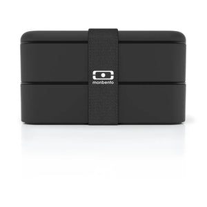 Monbento - MB Original Bento, con 2 Compartimentos Herméticos | Negro