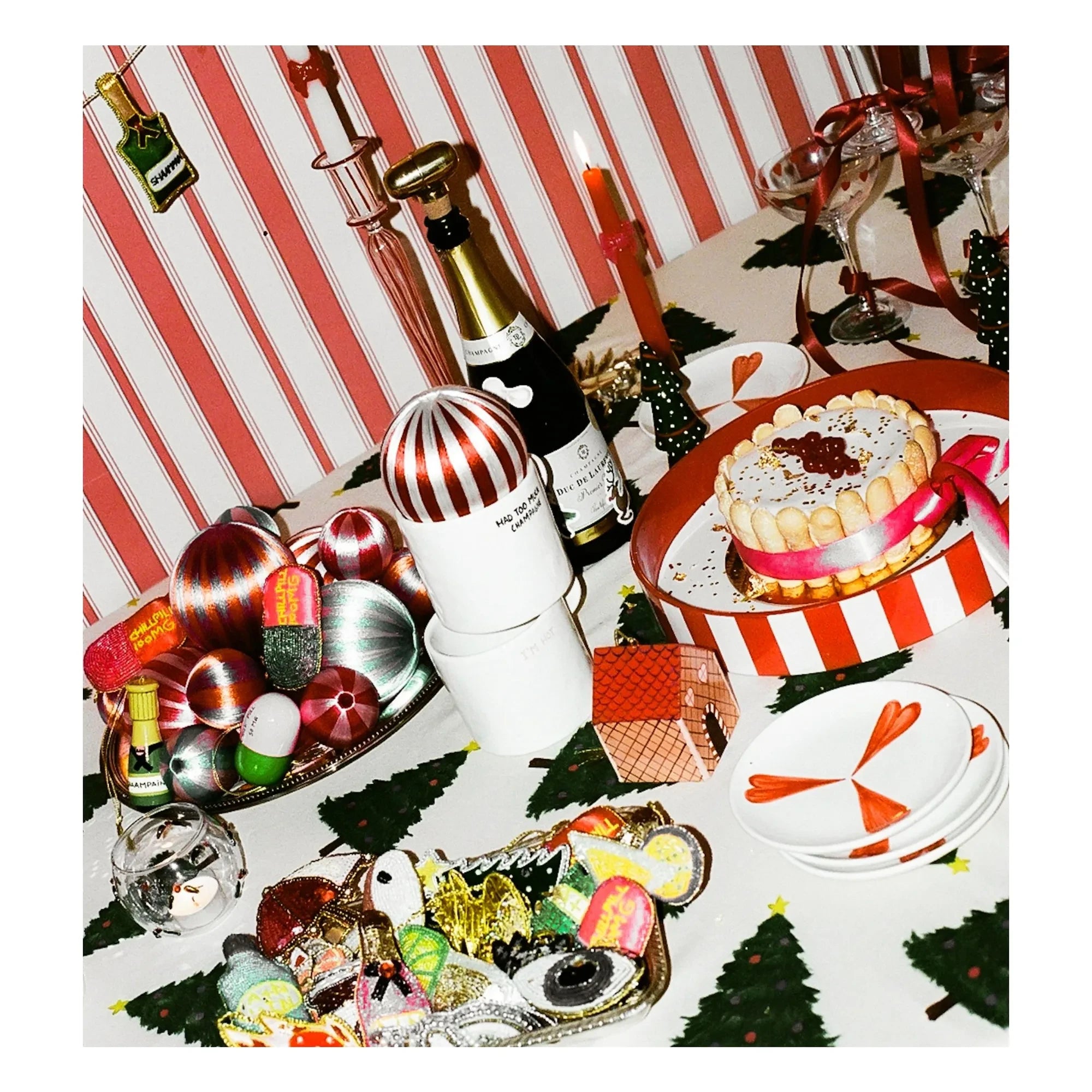 Anna + Nina - Plato de postre Clasic Love | Blanco