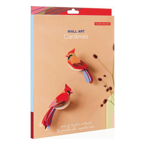 Studio Roof - Adornos de pared Cardenales - Set de 2 | Rojo