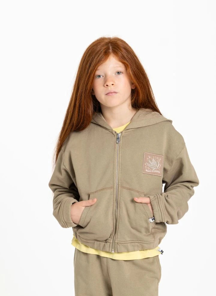 Hundred Pieces - Blush "Believe" Sudadera con Capucha | Beige