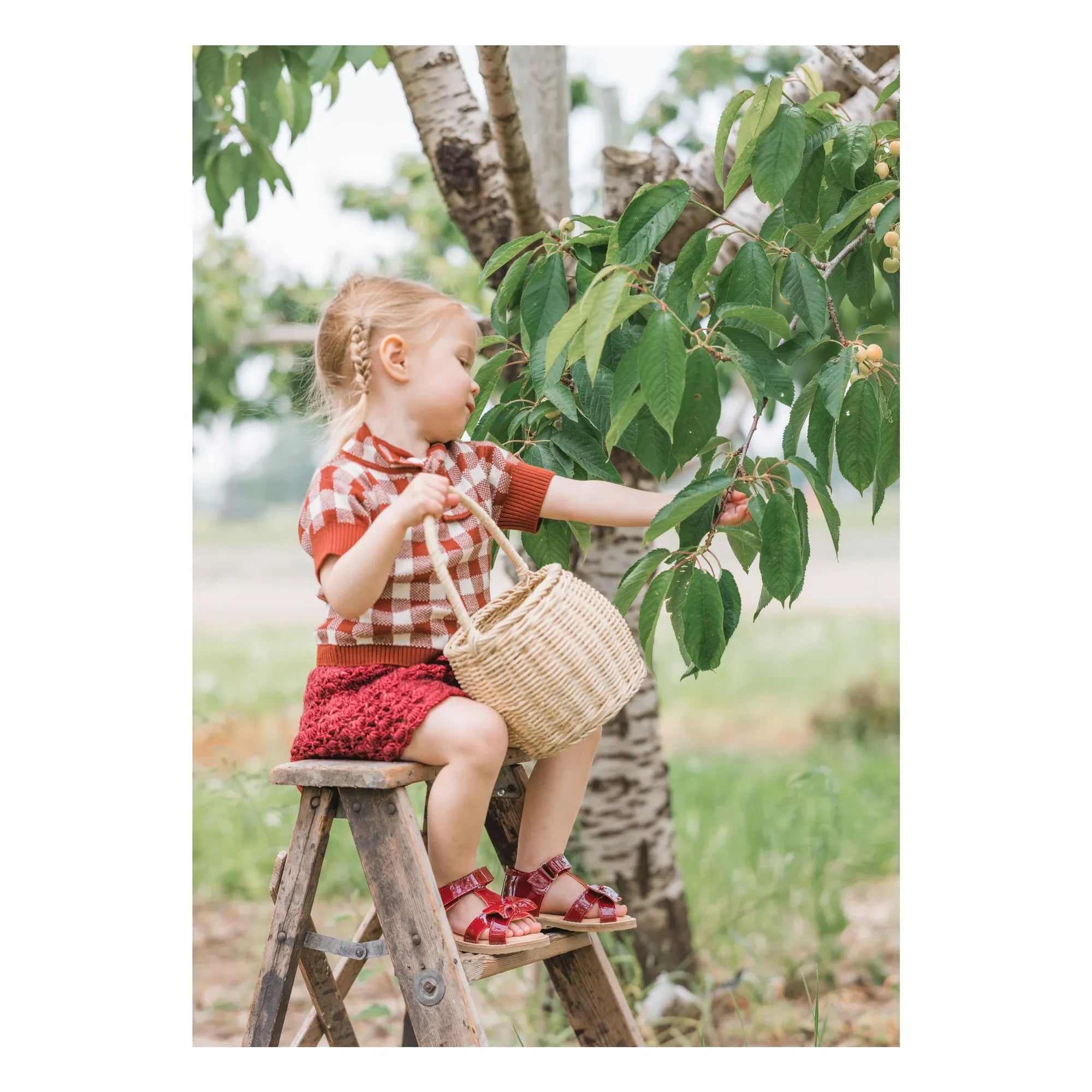 Petit Nord - Sandalia Gry | Rojo cereza
